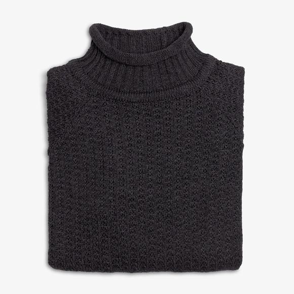 Montreal brand Milo and Dexter unisex charcoal cotton knit sweater - Picture 2 of 10